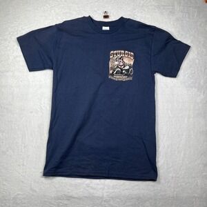 Suna Welcome 2022 Bikers T Shirt Mens M Blue Sturgis Motorcycle Rally Dakota